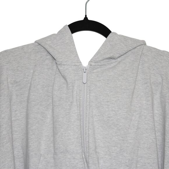 Zella Swoop Full Zip Hoodie Light Grey Size 1X - Picture 3 of 6